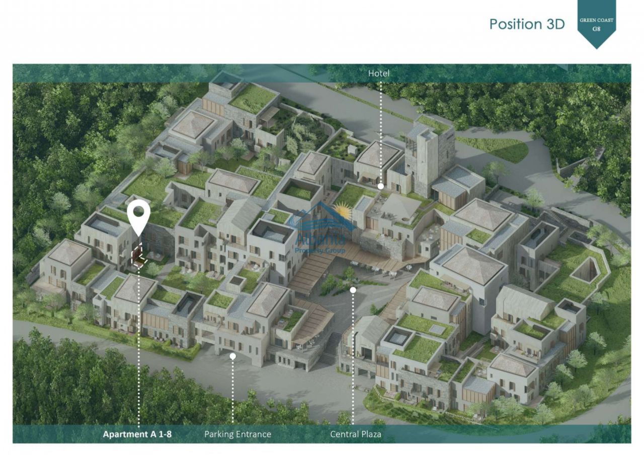 Appartamento In Costruzione In Vendita A Valona ​​Albania, Vicino Alla Spiaggia Di Green Coast Dhermi